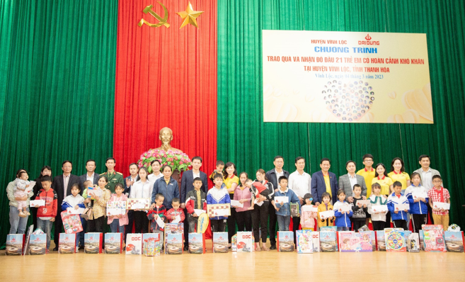 DDC nhận đỡ đầu 67 trẻ mồ côi tỉnh Thanh Hóa